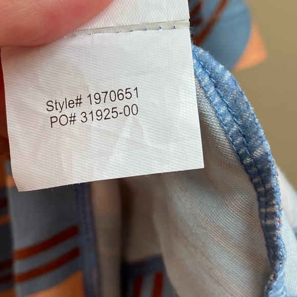 PrAna Saxon Athletic Dress in Red Clay Stripe Crossover - Picture 14 of 16